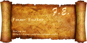 Feuer Eszter névjegykártya